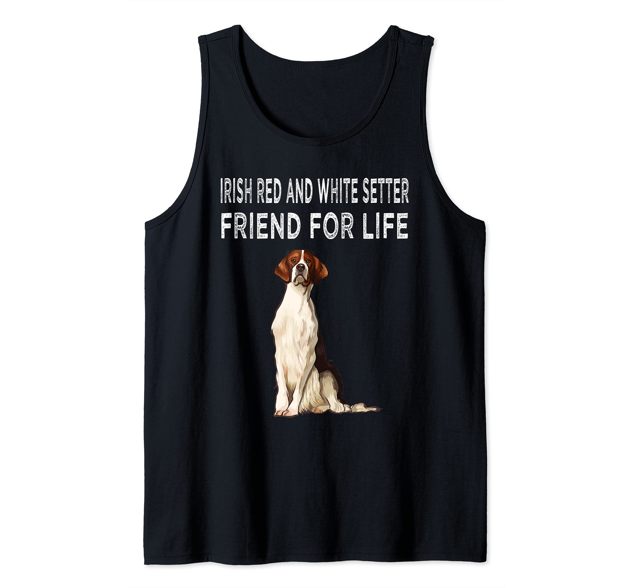 Irish Red and White Setter Friend For Life Dog Friendship Tank Top