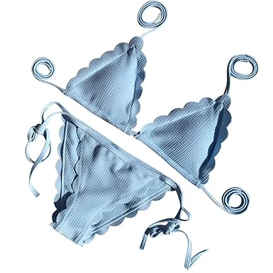 LHWY Bikini Damen Push Up Frauen Weichen Bequemen BH Set Gepolsterter BH-Strand Bikini-Set Badeanzug Bademode Sommer Teen Mäd