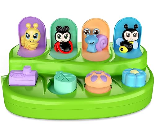 Pop Up Cause and Effect Toy Toys for Month Old +, Baby, Early