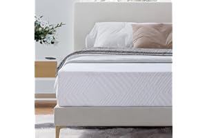 Dyonery Queen Mattress 10 Inch Green Tea Memory Foam Queen Mattress in a Box, CertiPUR-US Certified Fiberglass Free Mattress, Cooling Gel Double Mattress Medium Firm 60"x80"