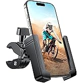 Miracase Motorcycle Phone Holder, [Quick Lock] Bicycle Phone Mount Handlebar Cell Phone Clamp for Scooter, Compatible with iP