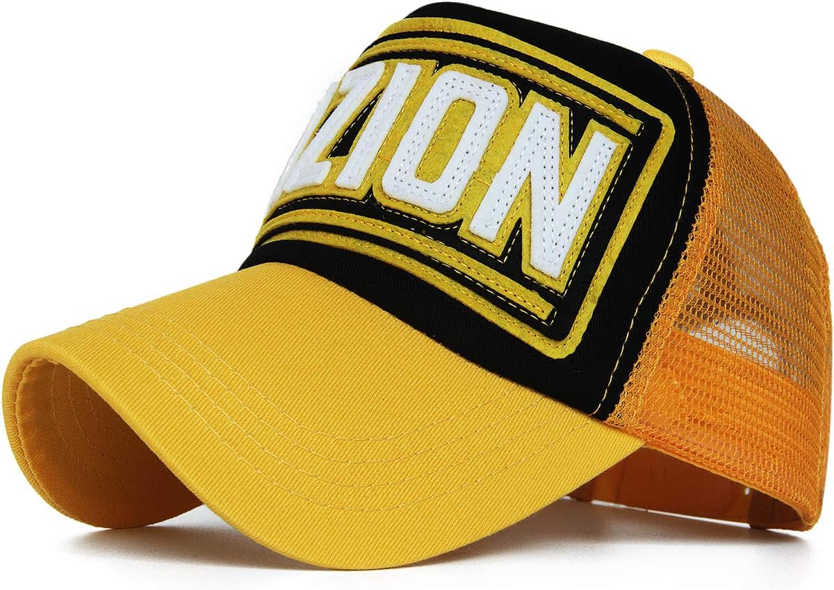 Rayna Fashion Mesh Snapback Trucker Hat Structured Curved Brim Baseball Cap Dad Hat Embroidered