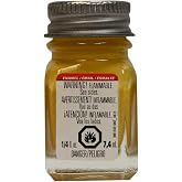 Testors Gloss Yellow Enamel Paint | Brush-Ready Formula, Durable Coverage, Model Detailing, Craft Projects, 0.25 Oz