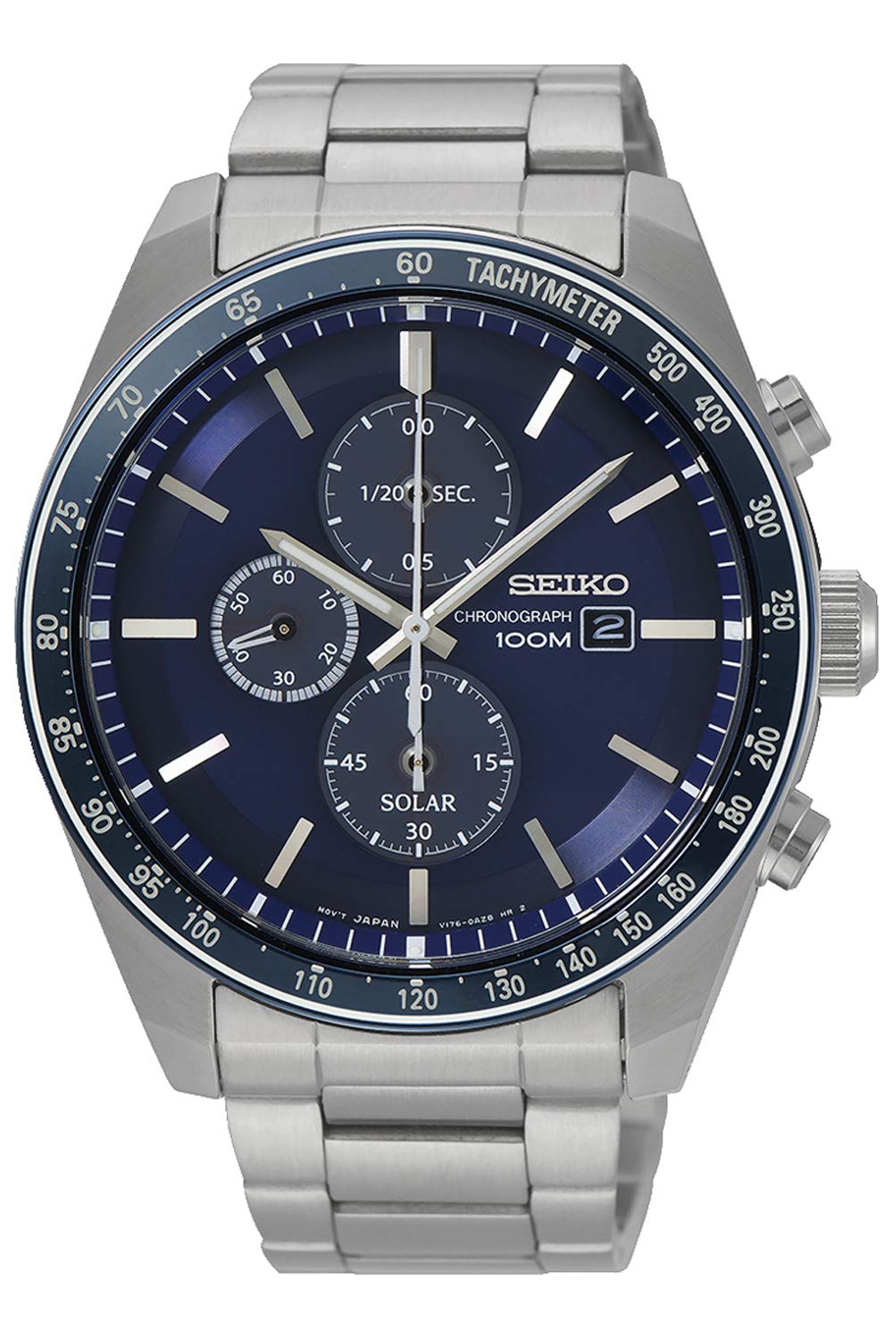 Seiko Analogic SSC719P1, Plata, Brazalete