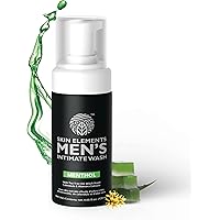 Skin Elements Intimate Wash for Men with Menthol | pH Balanced Foaming Intimate Wash | Soothes, Refreshes & Cools Intimate Ar