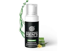 Skin Elements Intimate Wash for Men with Menthol | pH Balanced Foaming Intimate Wash | Soothes, Refreshes & Cools Intimate Ar