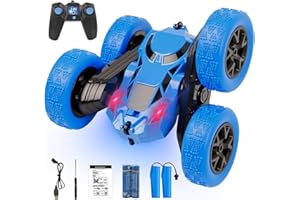 EPIMA Remote Control Car, RC Cars Toys for Kids Ages 6-12, 2.4GHz RC Stunt Truck with 360° Double-Sided Flips, 4WD Off-Road Racing, Christmas Birthday Gifts for 3 4 5 6 7 5-7 6-8 8-10 Year Old Boys Girls