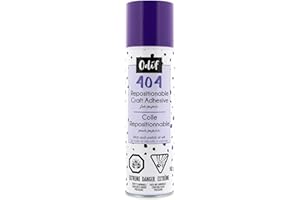 ODIF 404 Spray and Fix Craft Material Adhesive - Repositionable, Permanent, 174g