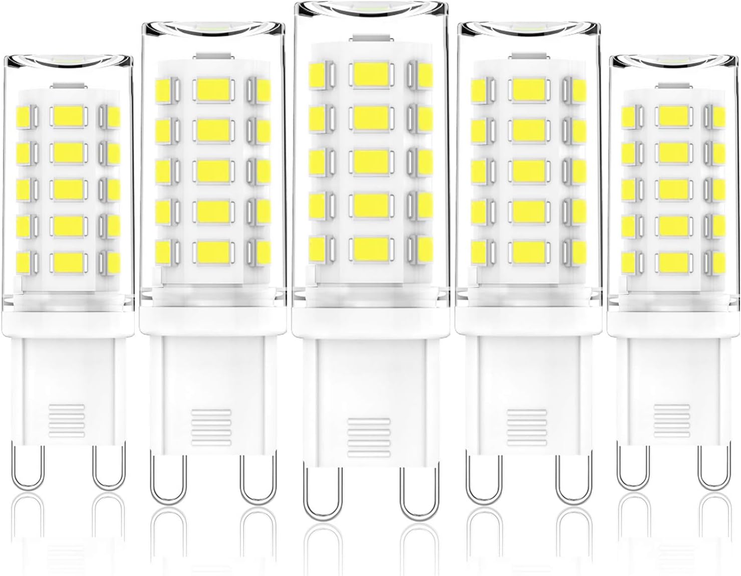 CHEERBEE G9 LED Bulbs Dimmable, Cool White 6000K, 3W G9 LED Light Bulb, 28W, 33W, 40W Halogens Equivalent, AC 220-240V, 345LM