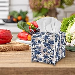 Talayituse Tropical Palm Tree Print Tissue Box