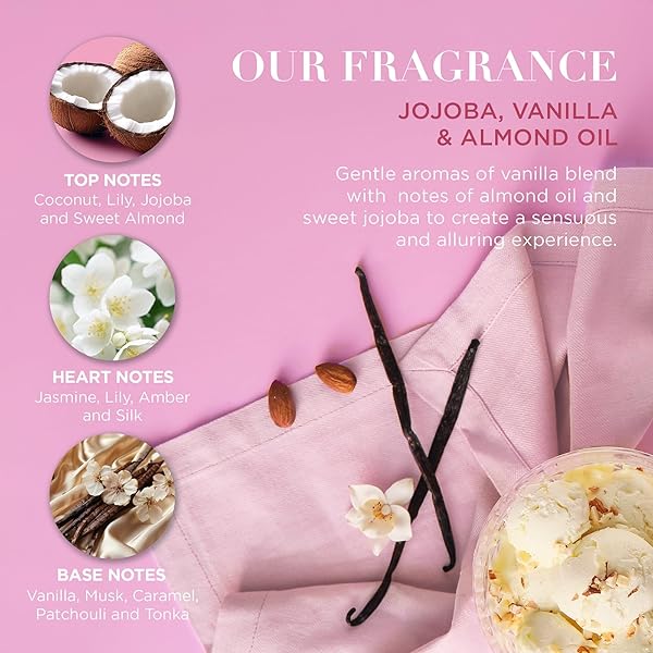 BAYLIS & HARDING JOJOBA, VANILLA & ALMOND OIL LUXURY PAMPER PRESENT GIFT SET FOR WOMEN – VEGAN FRIENDLY