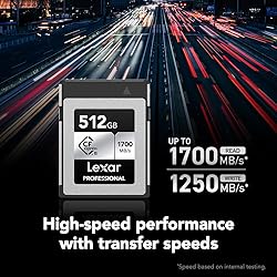 Lexar 512GB Professional Silver SE CFexpress Type B