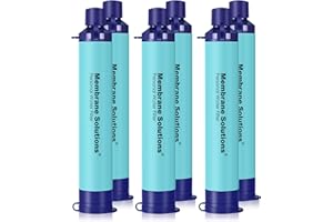 Membrane Solutions Straw Water Filter S1, NSF/ANSI 42&372&401 certificated, Survival Filtration Portable Gear, Emergency Prep