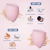 Carehabi Makeup Sponge 8 Piece Beauty Blender Set 3 Shapes Latex Free view 3