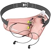 Running Belt, Waterproof Hydration Belt with Water Bottle Holder Hiking Walking Waist Pack Reflective Adjustable Fanny Pack Compatible for Phone Waistband Outdoor