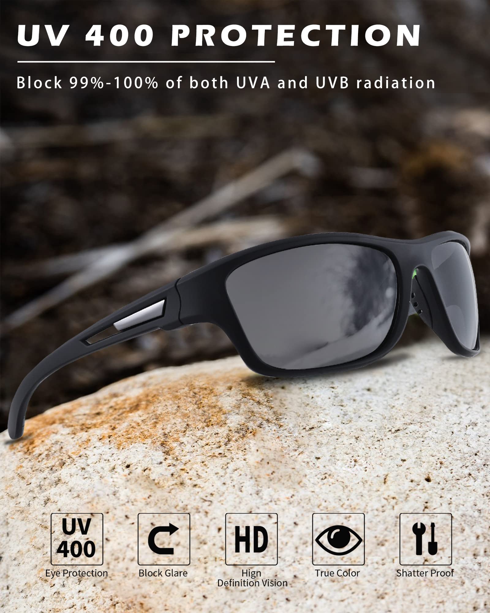 Pro Acme Polarized Sport Sunglasses for Men Women