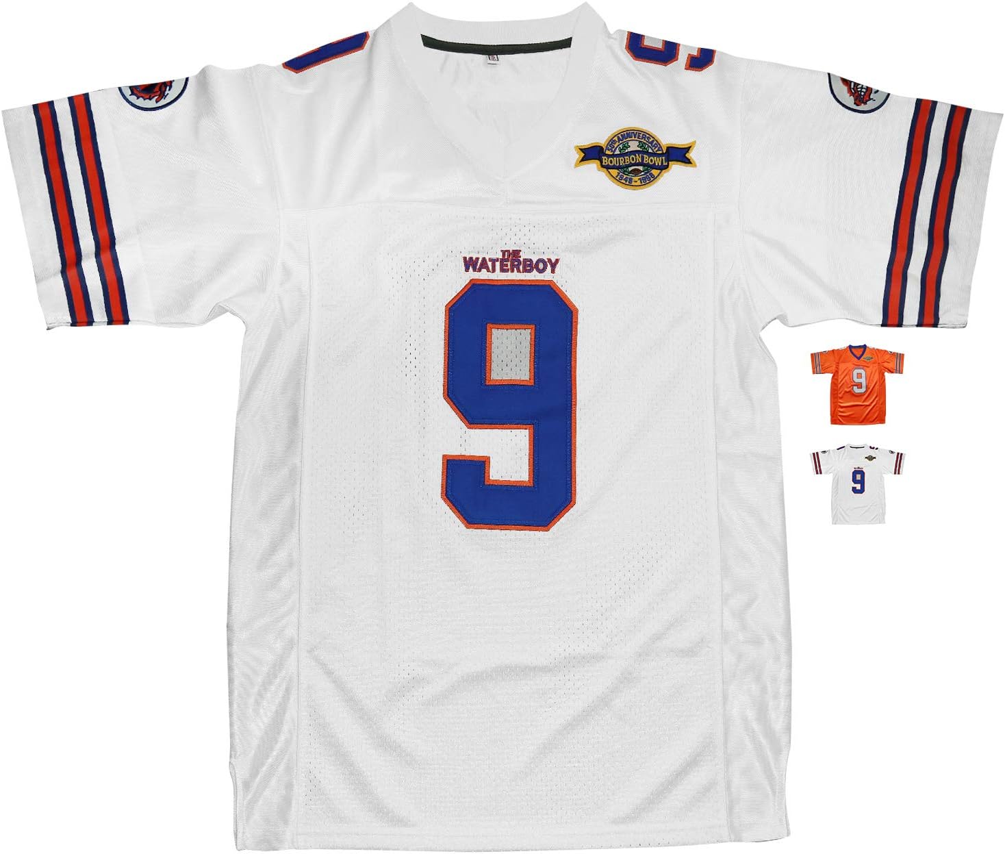 Micjersey Eway Waterboy Football Jersey, Stitched #9 Bobby Boucher 50th Anniversary Movie Football Jerseys S-XXXL