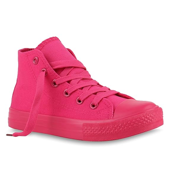 Stiefelparadies Unisex Damen Herren Kinder Sneaker High Übergrößen Flandell