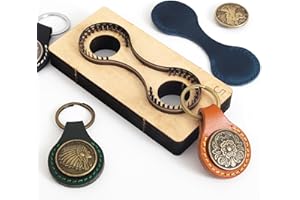 AROKIMI Leather Cutting Die,Leather Keychains Cutting Mold for DIY Leather Crafts (Style1)