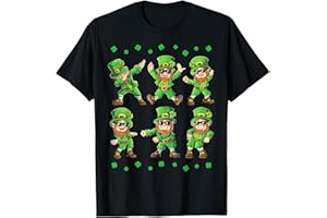 ST. PATRICK'S DAY LUCKY CO Dancing Leprechauns St Patrick's Day Boys Girls Men Dabbing T-Shirt