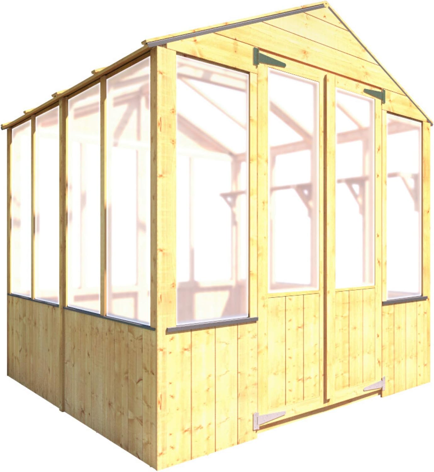 BillyOh 4000 Lincoln Wooden Polycarbonate Greenhouse (6 x 6) Amazon.co