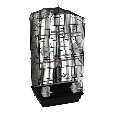 Oypla Xl Grand Cage Oiseau Métal Perruche Canari Finch