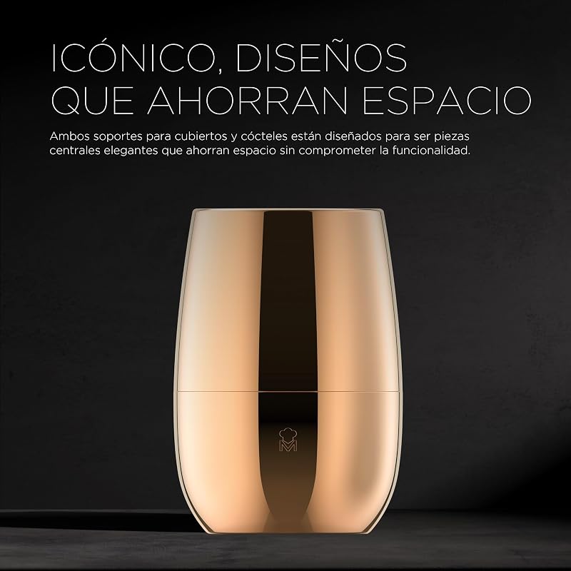The Drop - Juego de coctelería de 6 Piezas de diseño en Acero Inoxidable - Elegante, Duradero y Multifuncional - Idea de Regalo Ideal (Navidad, Pascua, Boda) - Caja de Regalo incluida