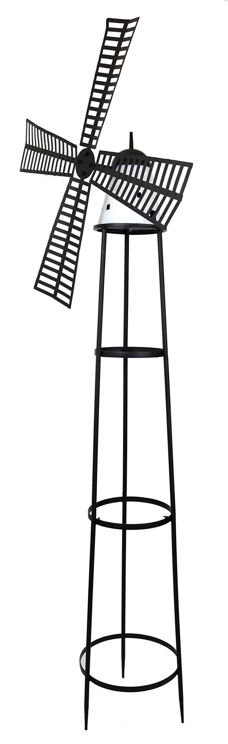 Green Jem Windmill Metal Garden Decoration