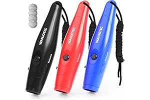 WANJOTEC Electronic Whistle, Battery Operated Whistle Adjustable 3 Different Loud Whistle Sounds with Lanyard Handheld Electronic Whistles for Referees Volleyball Coaches Teacher