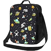 CAIBO Astronaut Lunch Box for Kids Adults Girls Boys Reusable Insulated Lunch Bag for School and Daycare