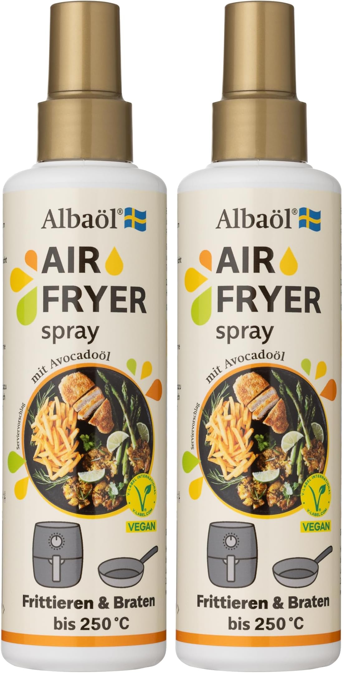 Albaöl Air Fryer Spray 190ml (1 x 190ml Flasche) (Packung mit 2)