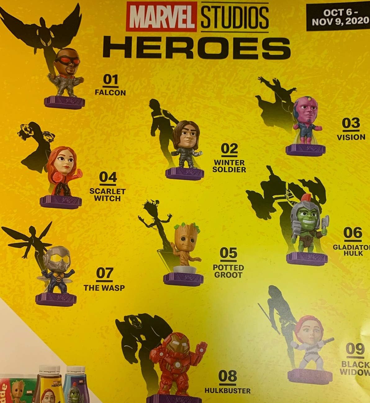 McDonalds 2020 Marvel Heroes - Complete 