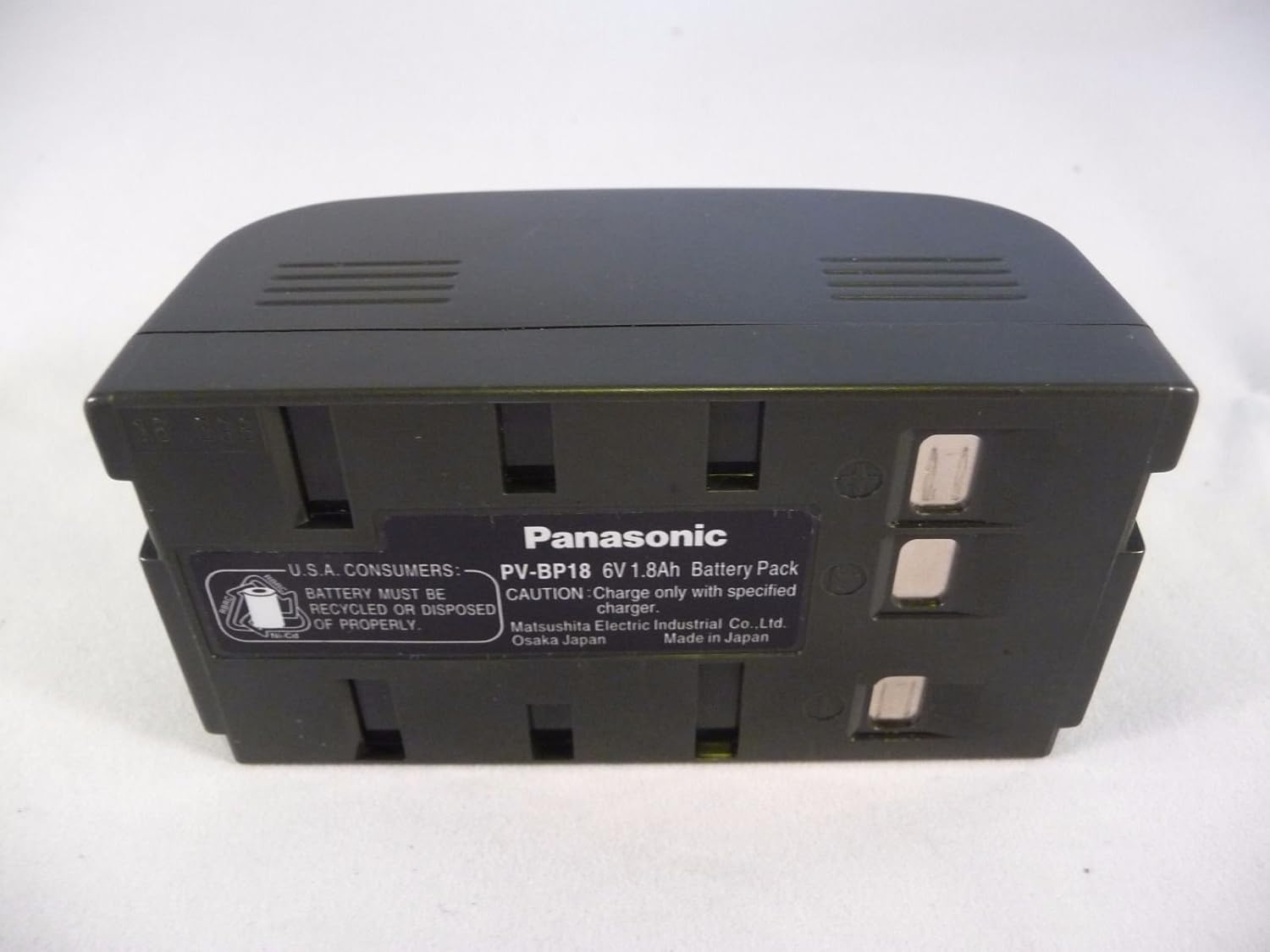 Genuine Panasonic PVBP18 Camcorder Battery 6V 1.8Ah