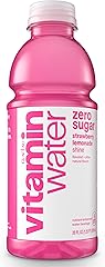 vitaminwater zero shine, electrolyte enhanced water w/vitamins, strawberry lemonade drink, 20 fl oz