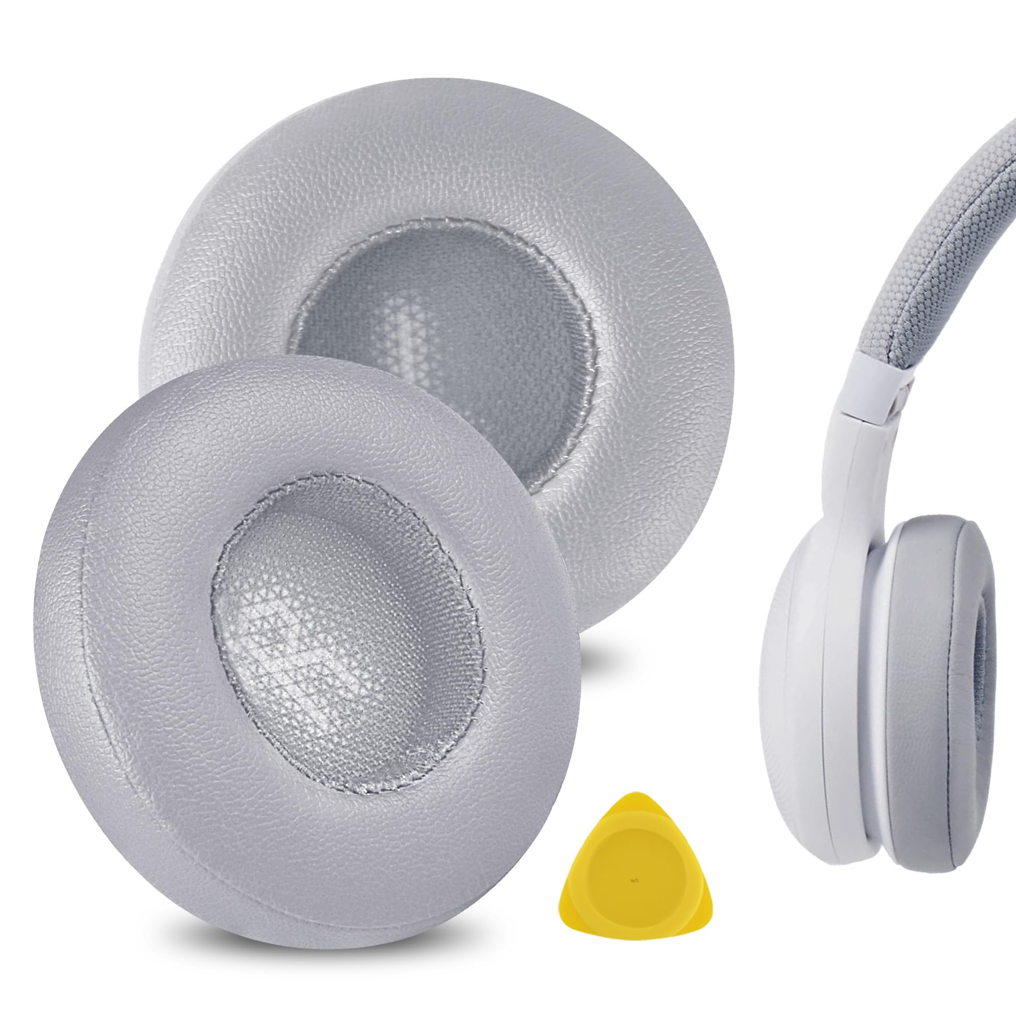 Geekria Replacement Ear Pads for JBL E35, E45BT, E45, C45BT Headphones Ear Cushions, Repair Parts (Grey)
