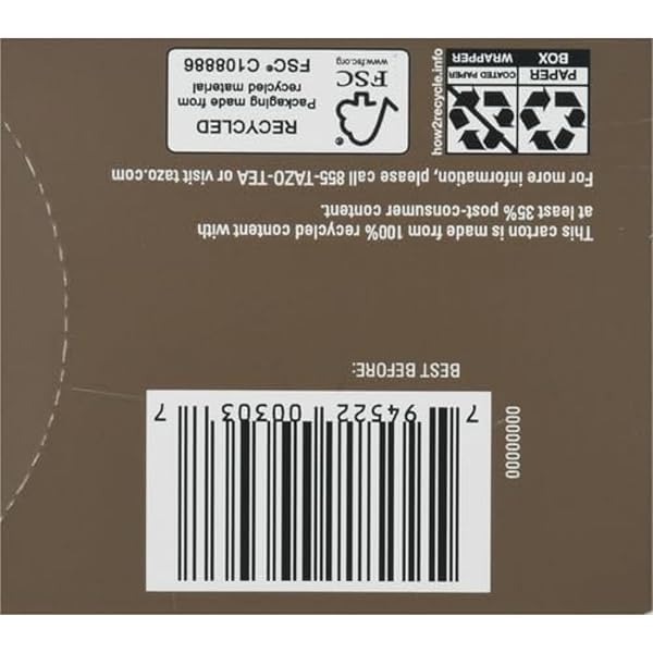 TAZO ORGANIC AWAKE ENGLISH BREAKFAST BLACK TEA, BLACK TEA WITH CAFFEINE, 16 TOTAL BAGS