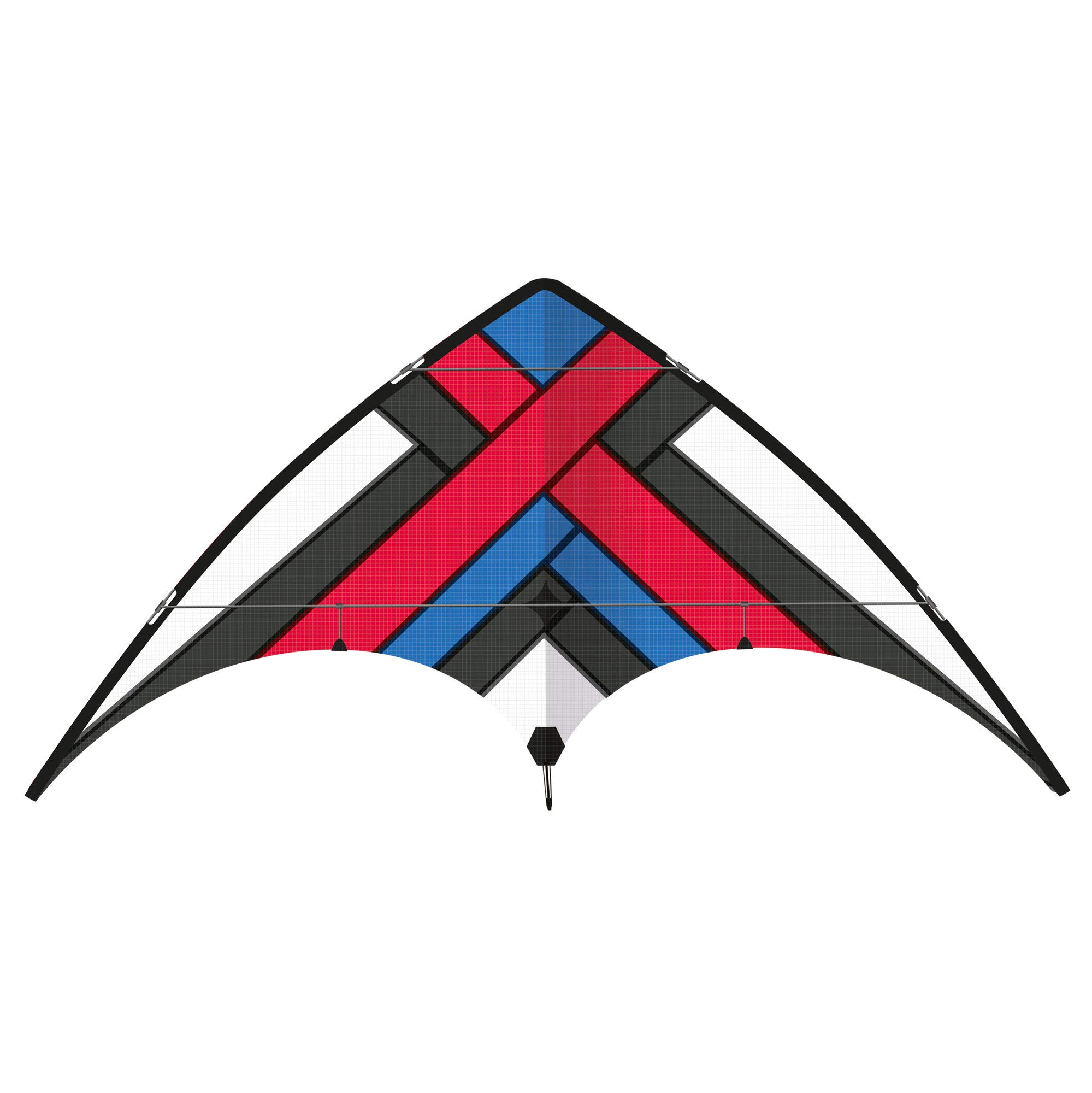 Unbekannt 1081 Complete Sports Set Xero Loop, Kite for Advanced Users, sail Made of Tear-Resistant Ripstop Polyester, Robust fibreglass rods, with Steering spools and Cord, Approx. 160 x 80 cm