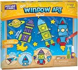 Imagimake Window Art Rocket 16 Pieces Glass Painting Set Kids Craft Kit view 7