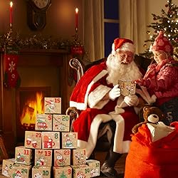 ONESING 24 Pcs DIY Christmas Advent Calendar Boxes