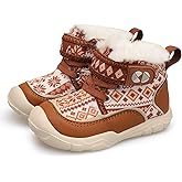 Centipede Demon Toddler Boots Boys Girls Winter Boots Waterproof Fleece Kids Snow Boots Faux Fur Booties Warm Walking Shoes for Indoor Outdoor