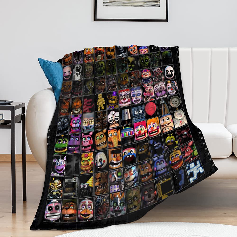 HYN Blankets Soft Warm Throw Blanket Flannel Throws Fleece Bedding Rug for Bed Sofa Blanket 100x130cm