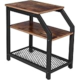SUHU Abstellraum Regal Kleiner Couchtisch Holz CD Zeitungsständer Tisch