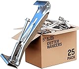 Hidden Gutter Hangers 5 Inch with a Pre-Inserted
