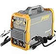 PUWU 160A multiprocess Gas/Gasless MIG Welder,110V/220V Dual Voltage Flux Cored/MIG/Lift TIG/Stick ARC Welder 4 in 1 Welding Machine with IGBT Inverter LED Digital Display,Thermal Protection