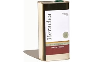 Heraclea Extra Virgin Olive Oil, Organic Olive Oils, Extra Virgin, Cold Pressed, Polyphenol Rich EVOO, Everything Oil for Cooking, 33.8oz Bottle