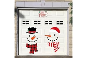 BBTO 25 Pcs Christmas Garage Door Magnet Decorations Xmas Garage Door Decor Merry Christmas Magnets Snowman Stickers for Refrigerator Fridge Kitchen Car Magnetic Indoor Outdoor Decorations