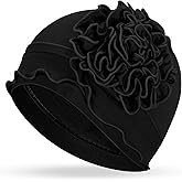 Geyoga Cotton Chemo Headwear Turban for Women Soft Elastic Cancer Hat Cancer Sleep Caps Head Wraps for Women with Hair Loss