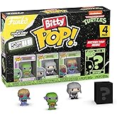 Funko Bitty Pop! Teenage Mutant Ninja Turtles (TMNT) - Donatello, Shredder, Baxter Stockman, & Surprise Mystery Figure - 0.9 Inch (2.2 Cm) Collectable - Stackable Display Shelf Included - Gift Idea