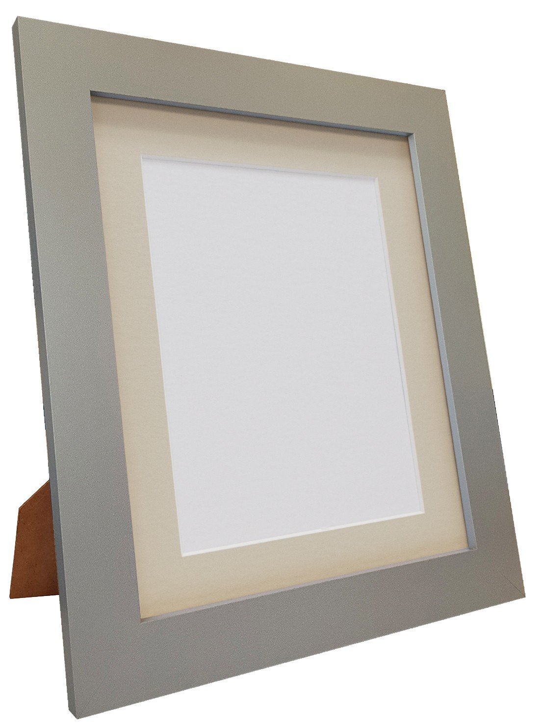 Metro Light Grey Photo Picture Poster Frame with Light Grey Mount 18 x 14 Image Size 14 x 11 inch