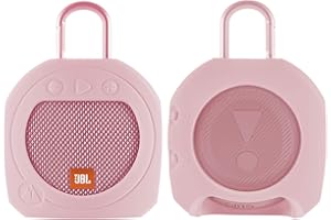 TXEsign Protective Silicone Stand Up Case for JBL Clip 3 Waterproof Portable Speaker (Pink)